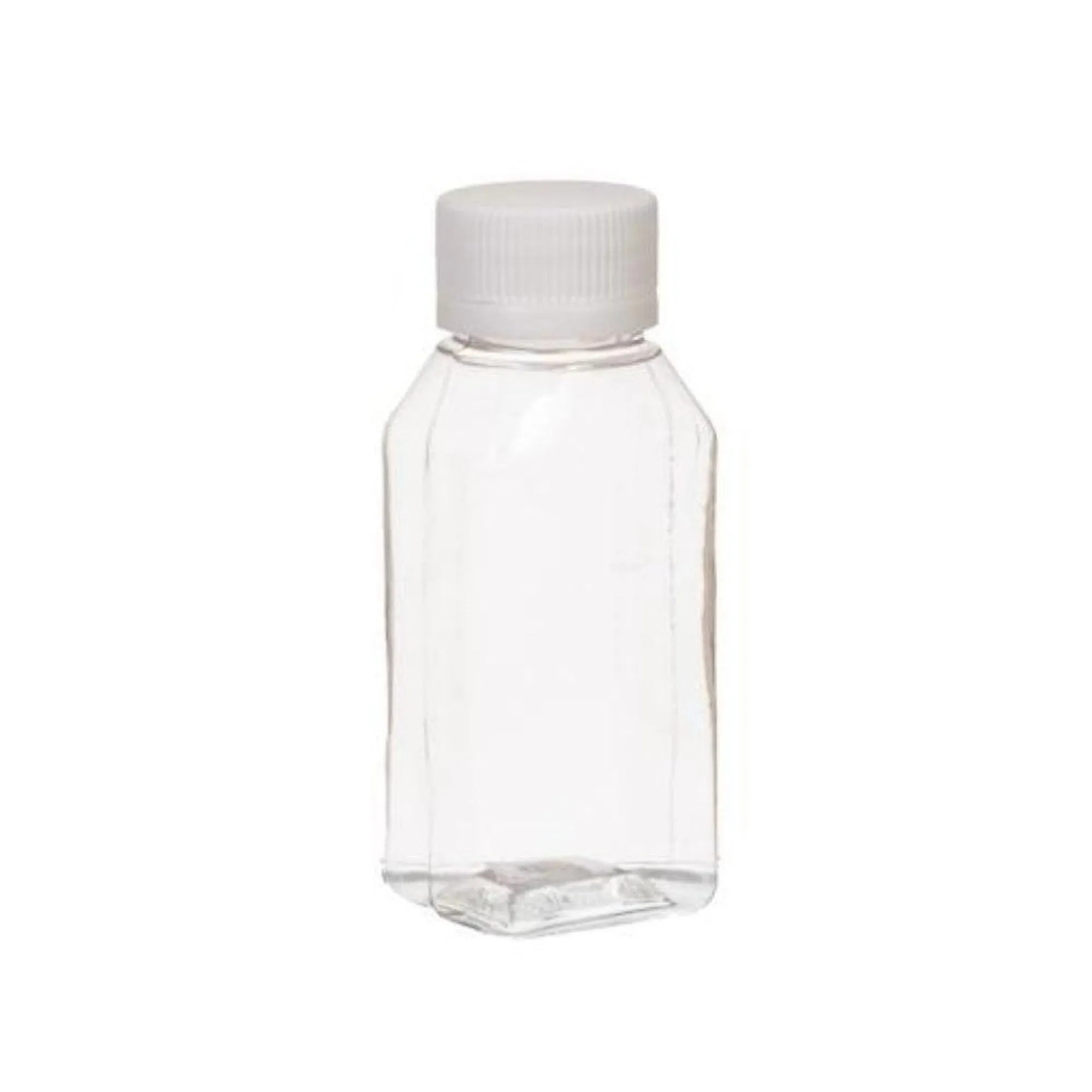 50ml PVC Plastic Bottle Clear Rectangular