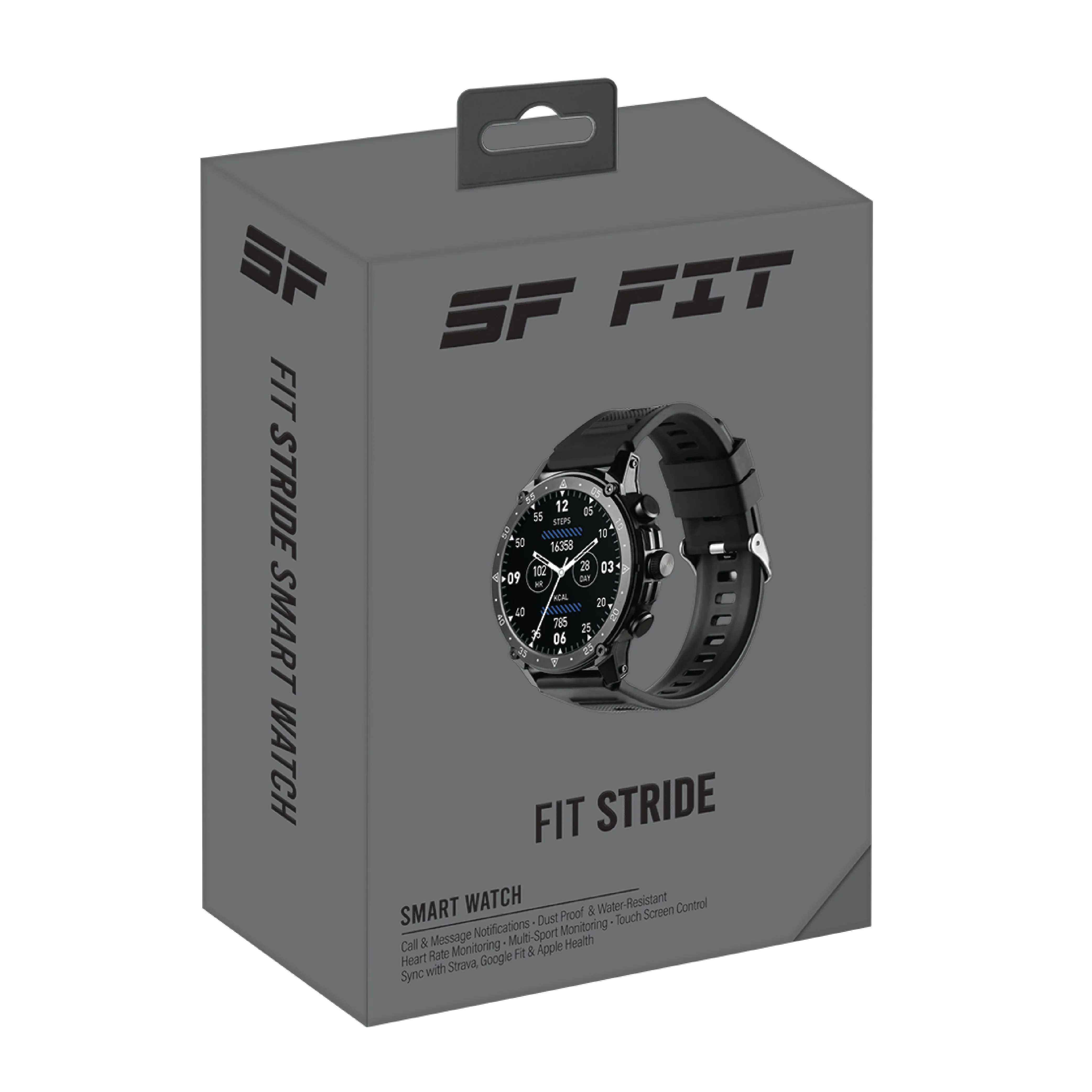 AI Smart Watch BT Calling | Health Fitness & Lifestyle | Music Playback & Camera Control | SF Fit Stride Series