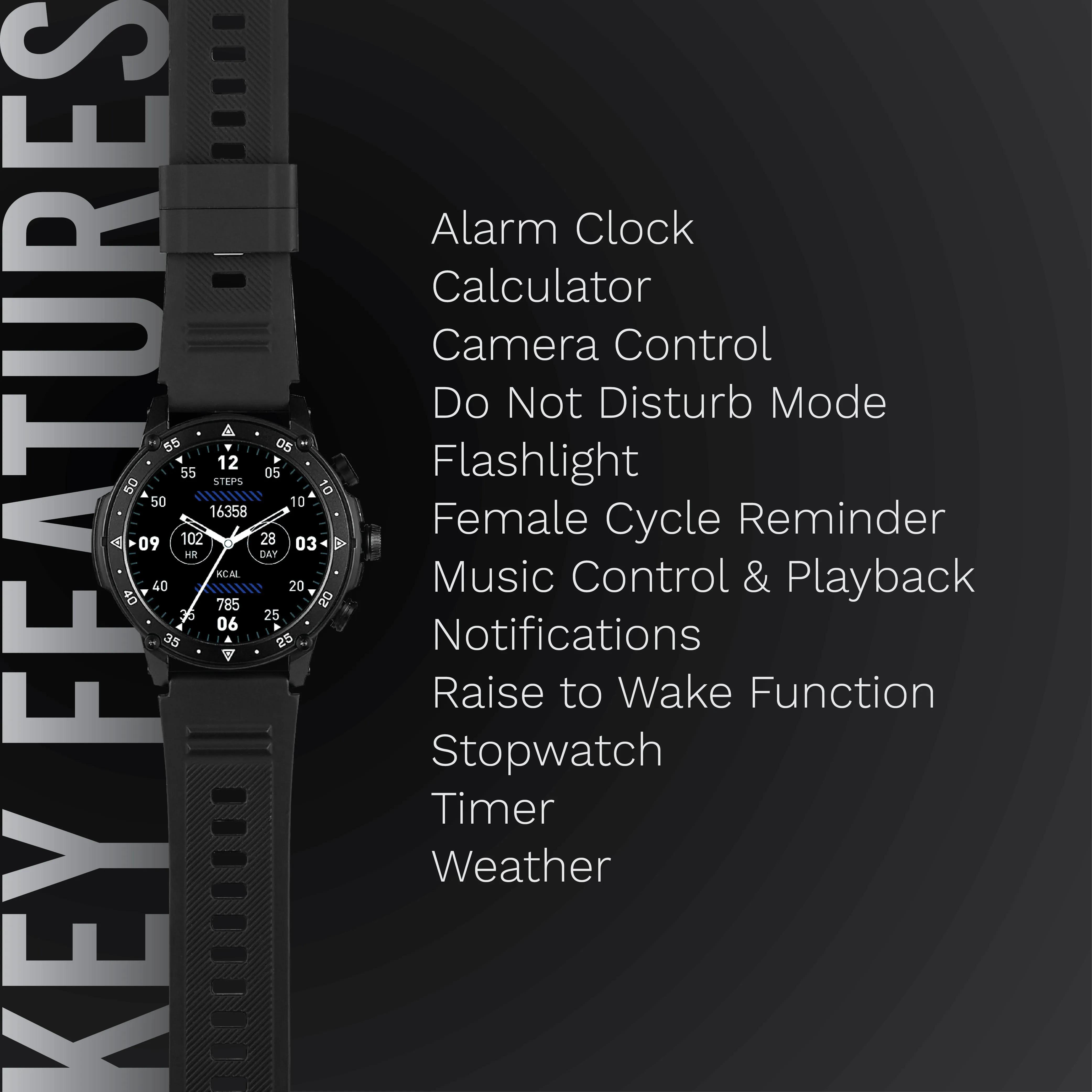 AI Smart Watch BT Calling | Health Fitness & Lifestyle | Music Playback & Camera Control | SF Fit Stride Series