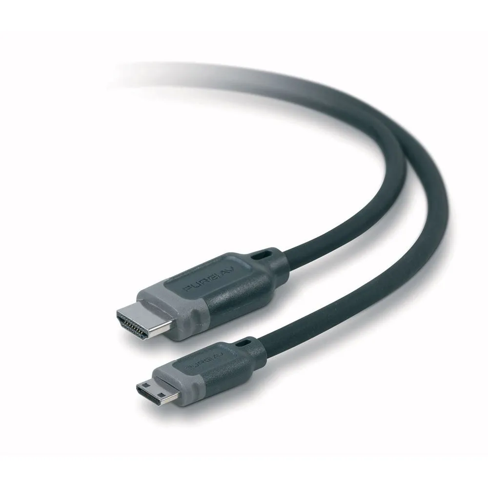 Belkin Mini HDMI Male (Type C) to HDMI Male (Type A) Cable - 6'