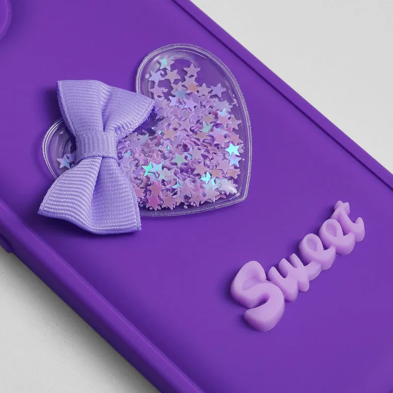 Bow Heart Cute Phone Back Cover for Oppo A5