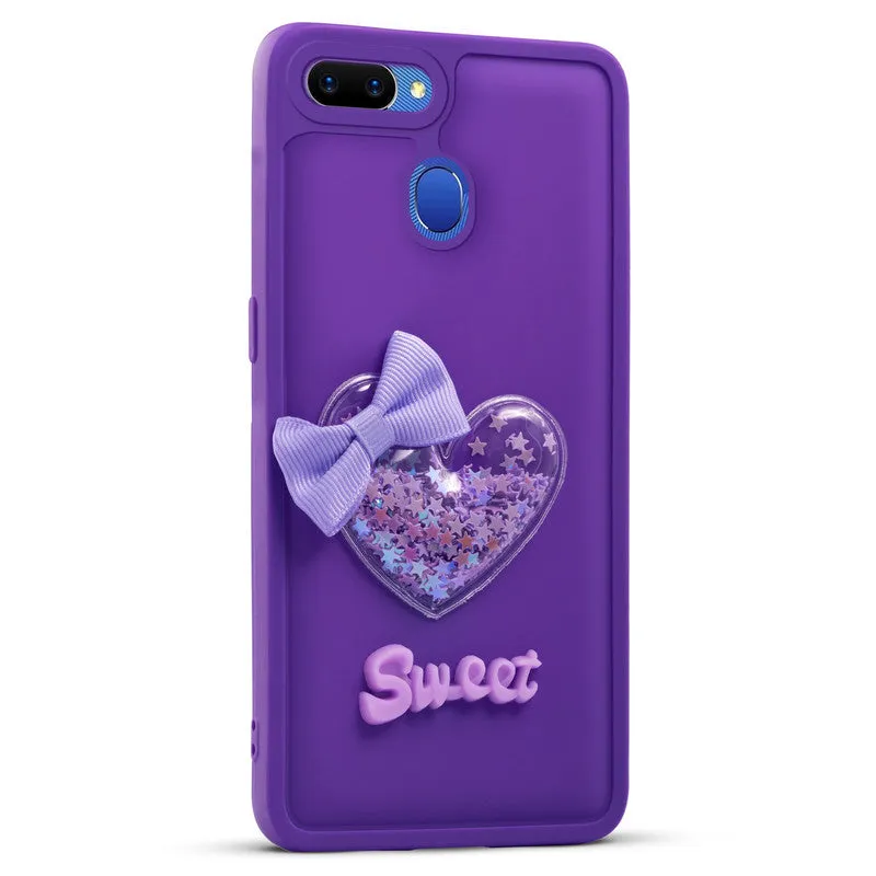 Bow Heart Cute Phone Back Cover for Oppo A5