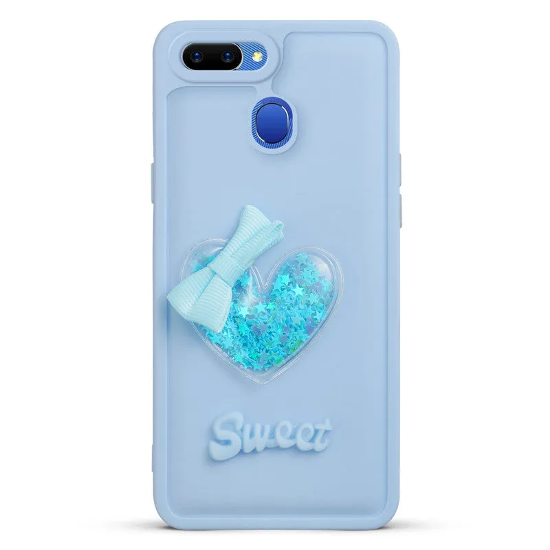 Bow Heart Cute Phone Back Cover for Oppo A5