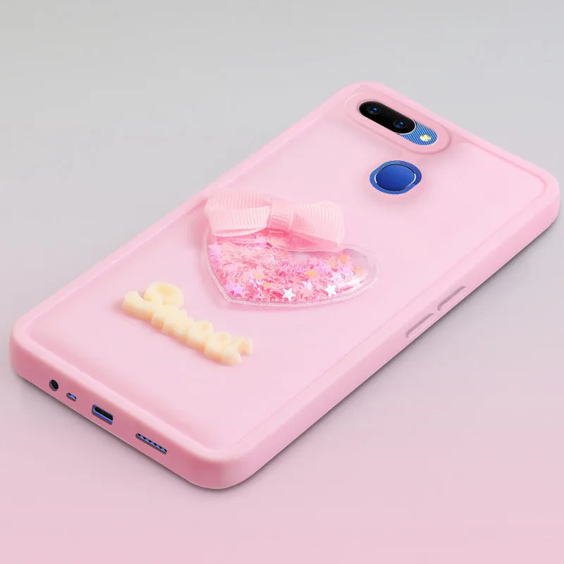 Bow Heart Cute Phone Back Cover for Oppo A5