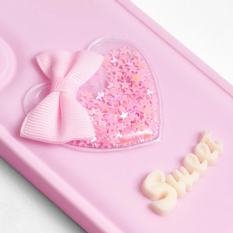 Bow Heart Cute Phone Back Cover for Oppo A5