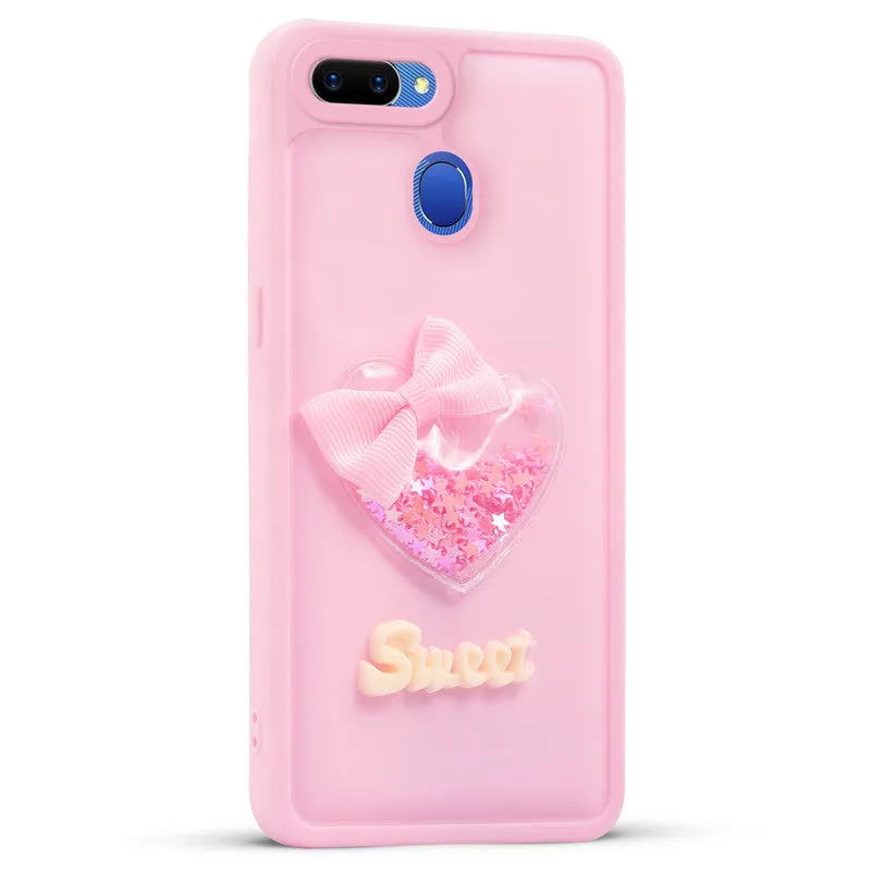 Bow Heart Cute Phone Back Cover for Oppo A5