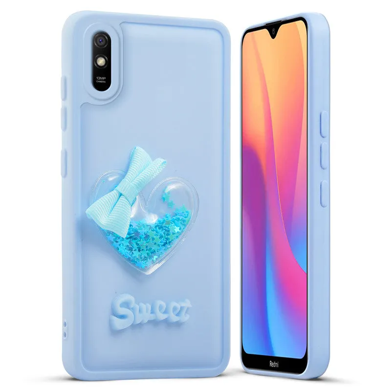 Bow Heart Cute Phone Back Cover for Redmi 9A