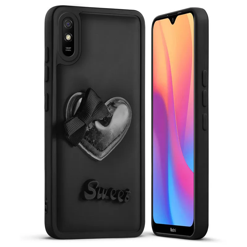 Bow Heart Cute Phone Back Cover for Redmi 9A