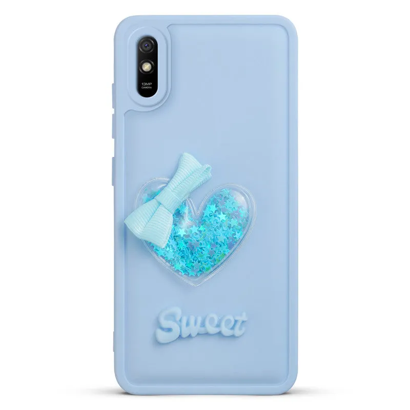 Bow Heart Cute Phone Back Cover for Redmi 9A