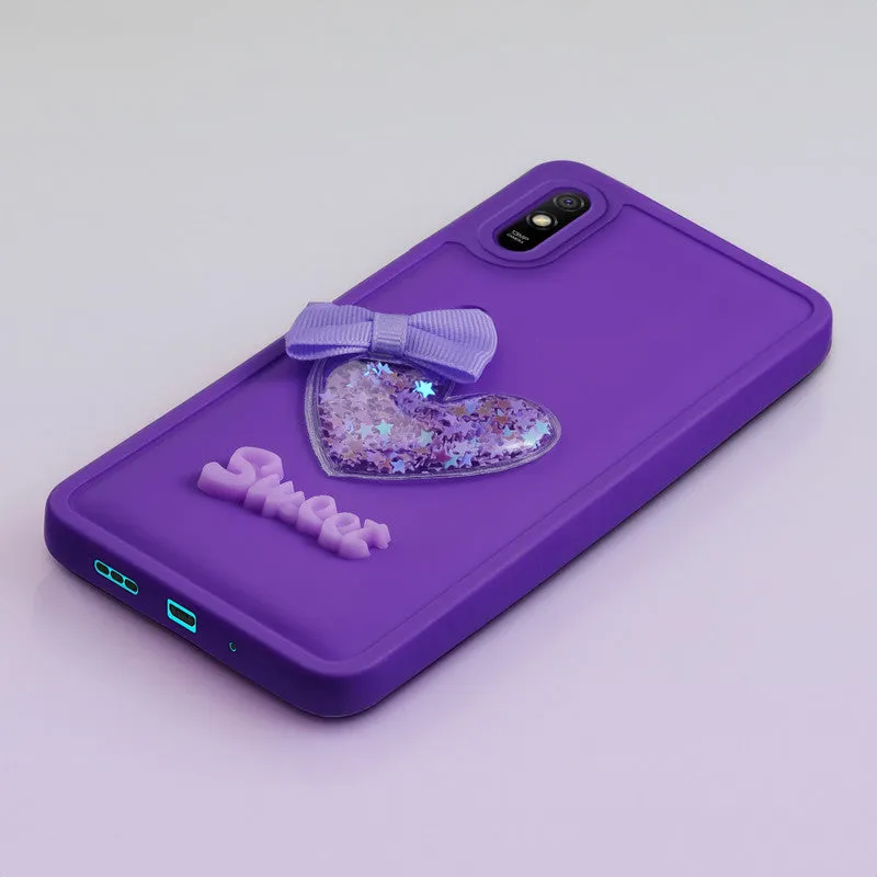 Bow Heart Cute Phone Back Cover for Redmi 9A