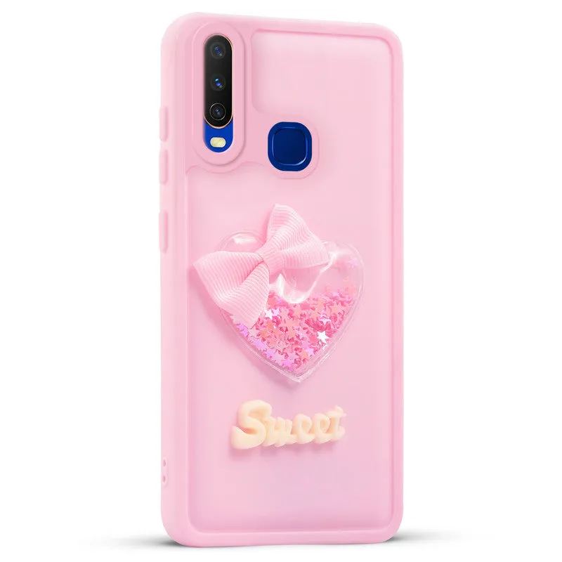 Bow Heart Cute Phone Back Cover for Vivo Y17