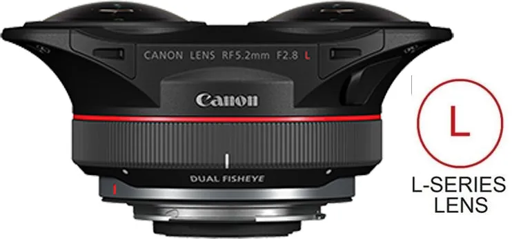 Canon RF 5.2mm F2.8 L Dual Fisheye 3D VR Lens