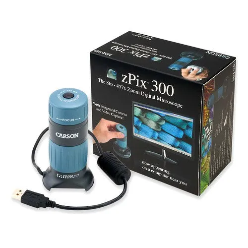 Carson zPix300 Zoom 86-457x USB digital microscope (mm940)