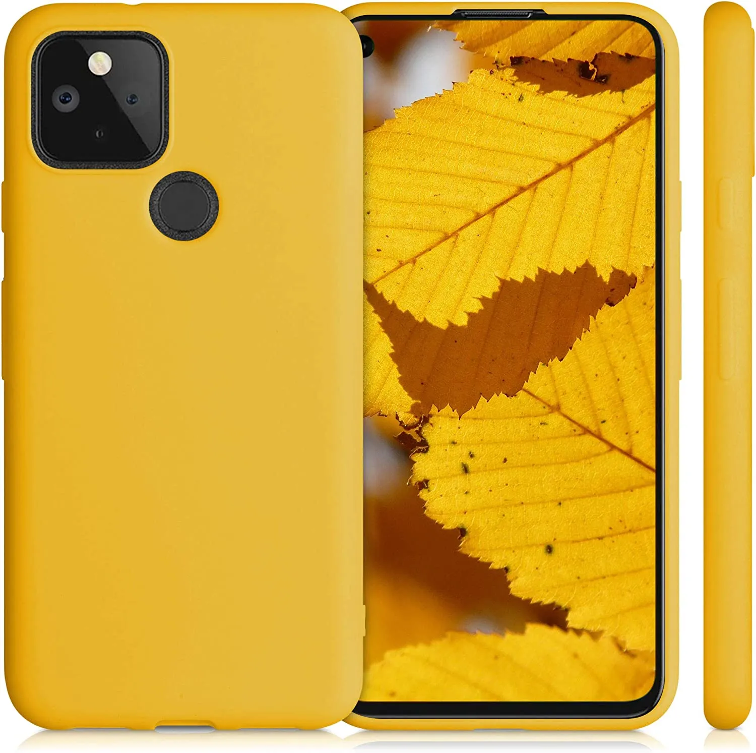 Compatible  Google Pixel 5 - Case Protective Phone Cover - Honey Yellow