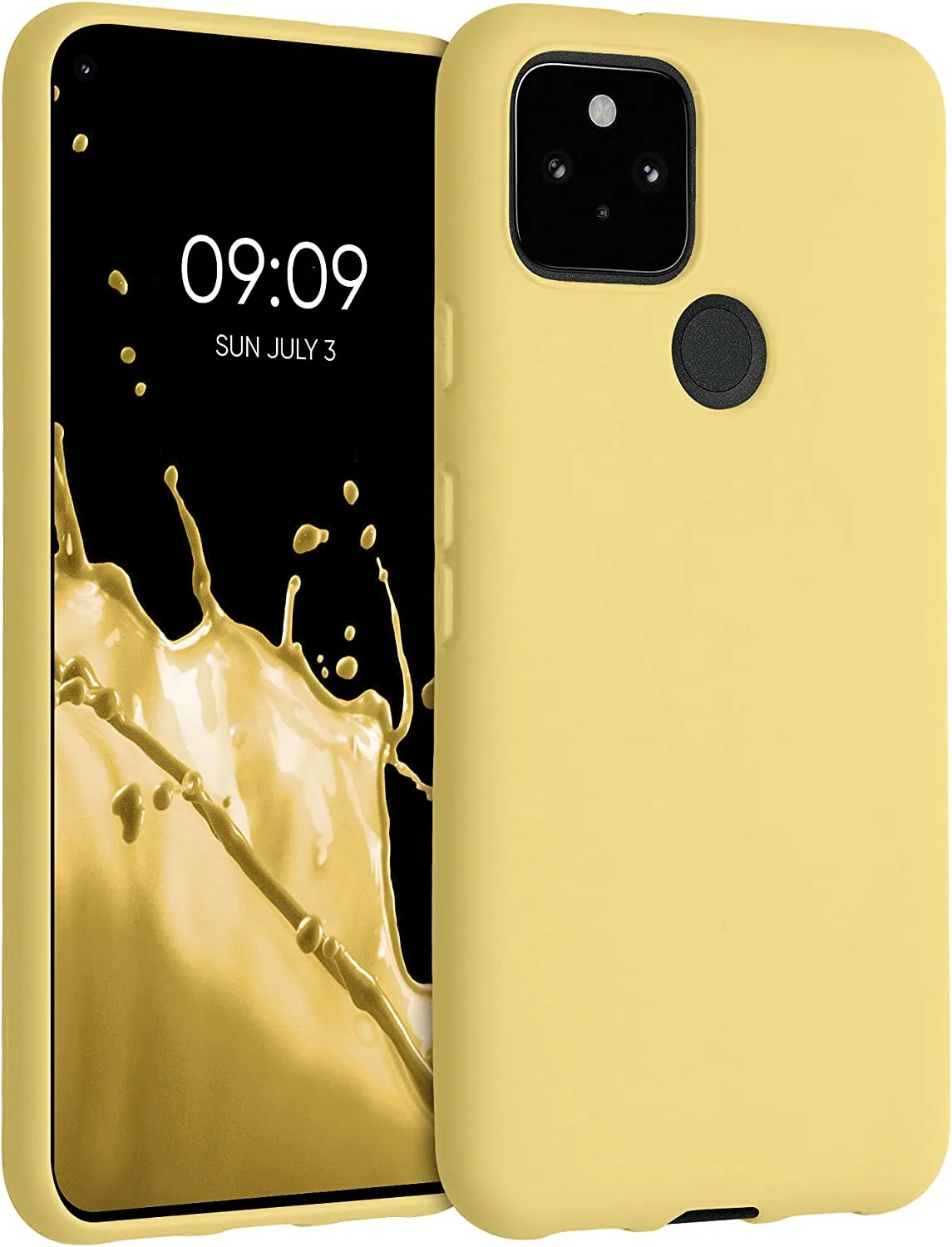 Compatible  Google Pixel 5 - Case Protective Phone Cover - Honey Yellow