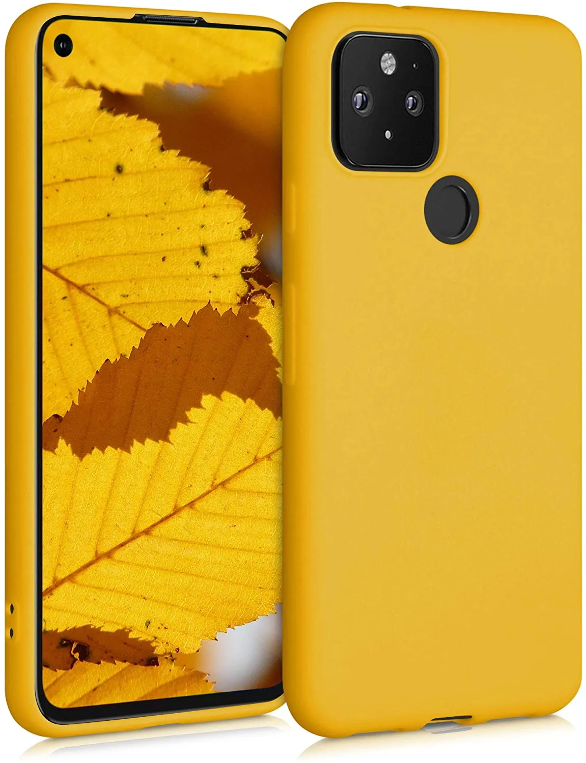 Compatible  Google Pixel 5 - Case Protective Phone Cover - Honey Yellow