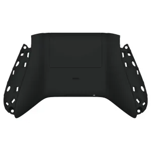 eXtremeRate Black Soft Touch Replacement Back Shell w/ Battery Cover for Xbox Series S/X Controller - Controller & Side Rails NOT Included - BX3P309