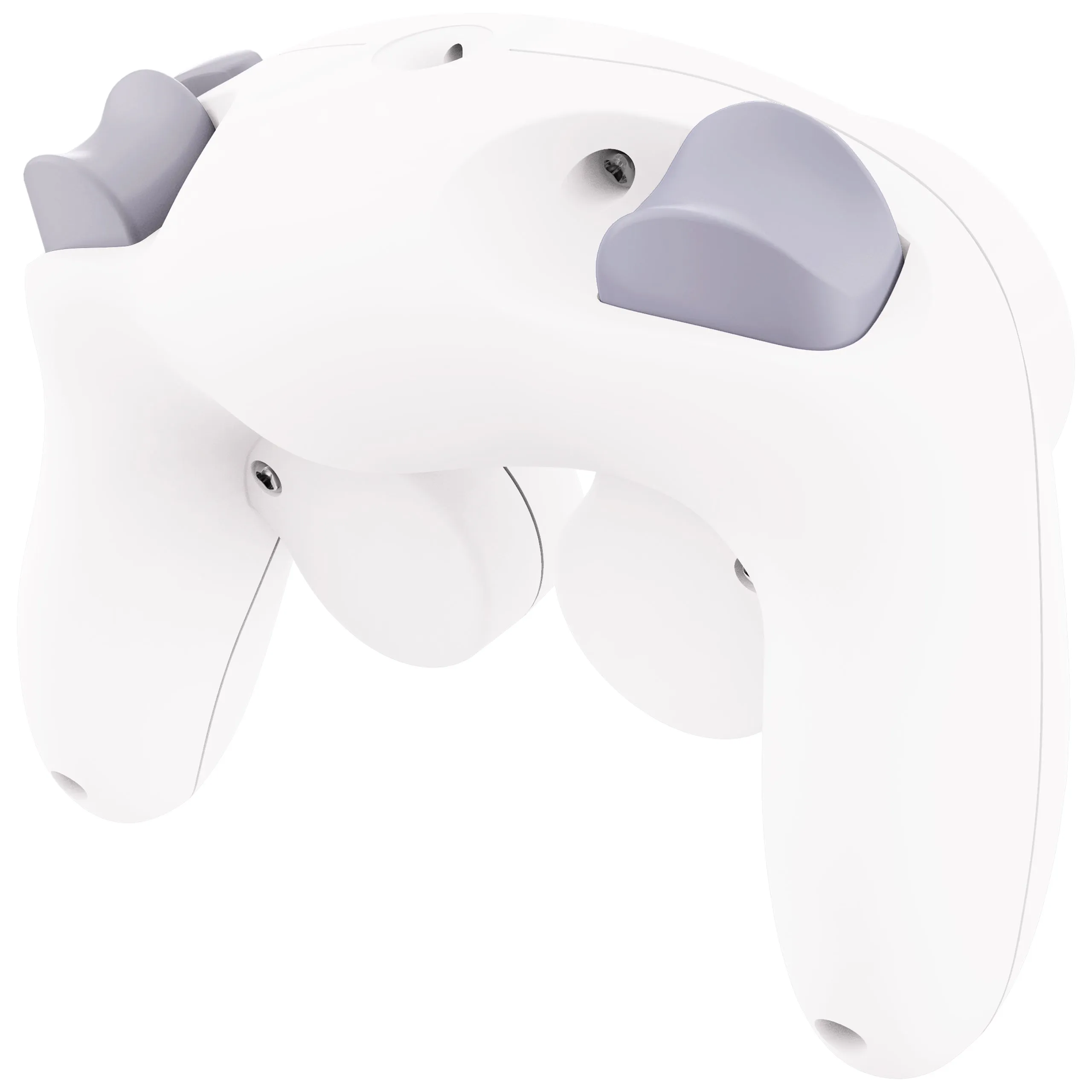 eXtremeRate White Replacement Faceplate Backplate with Buttons for Nintendo GameCube Controller - GCNP3002