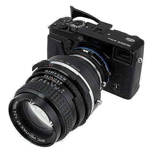 Fotodiox Pro Lens Mount Shift Adapter - Pentax 6x7 (P67, PK67) Mount SLR Lens to Fujifilm Fuji X-Series Mirrorless Camera Body