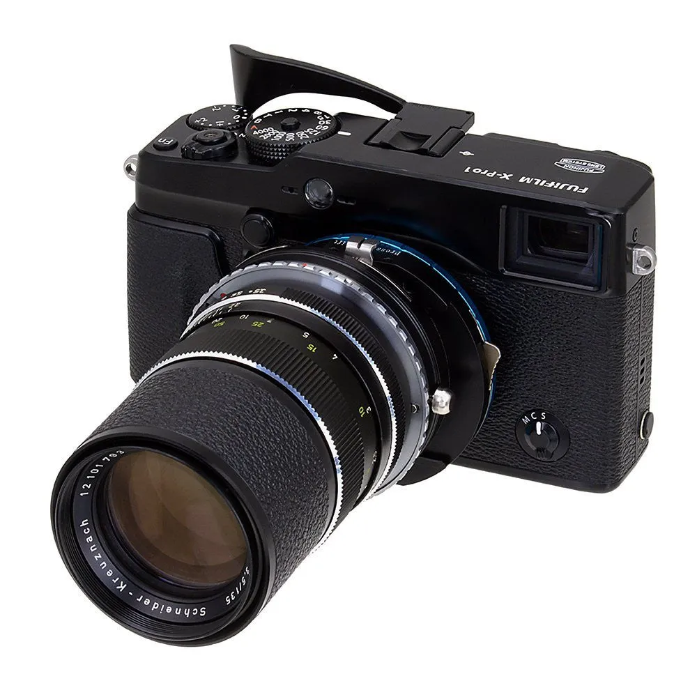 Fotodiox Pro Lens Mount Shift Adapter - Rollei 35 (SL35) SLR Lens to Fujifilm Fuji X-Series Mirrorless Camera Body