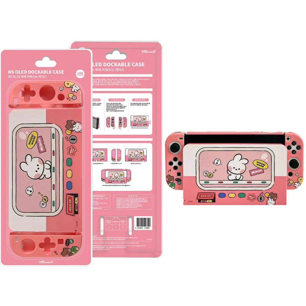 Gammac Line Friends Protective Case and Dockable Case for Nintendo Switch OLED