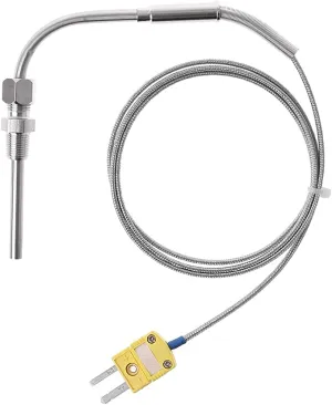 GIMEVAR EGT K Type Thermocouple Temperature Controller Tools 0-1250 C Exhaust Gas Temp Sensor Probe Connector with Exposed Tip