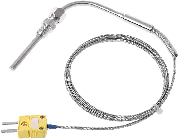 GIMEVAR EGT K Type Thermocouple Temperature Controller Tools 0-1250 C Exhaust Gas Temp Sensor Probe Connector with Exposed Tip