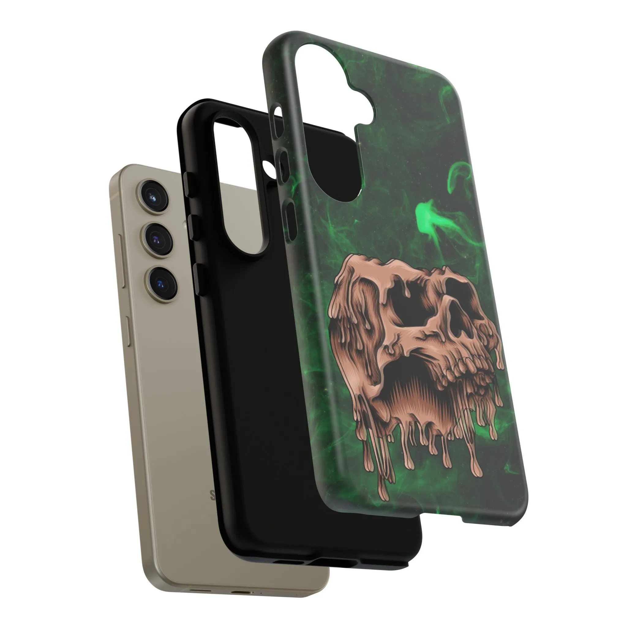 Glitch Skull Tough Phone Cases