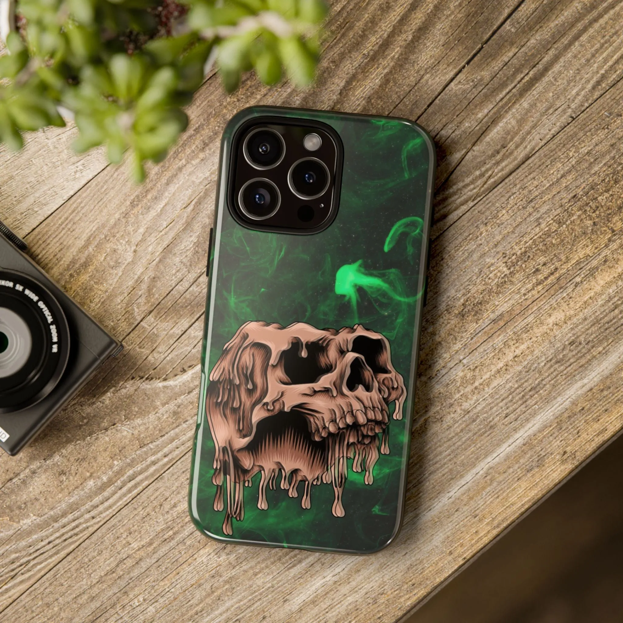 Glitch Skull Tough Phone Cases