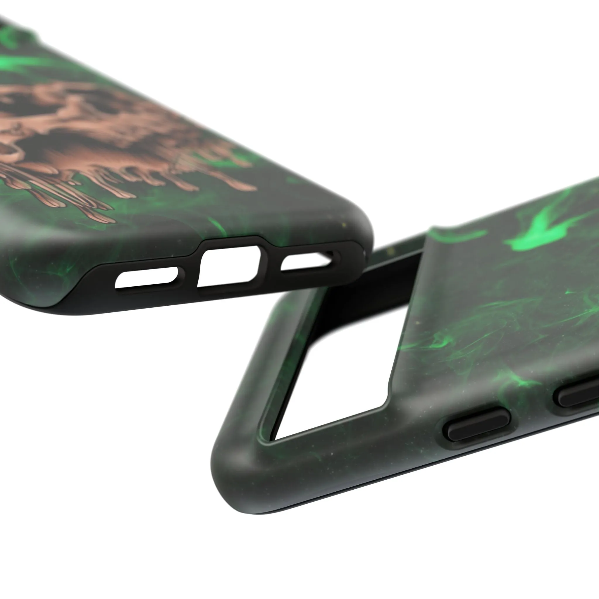 Glitch Skull Tough Phone Cases