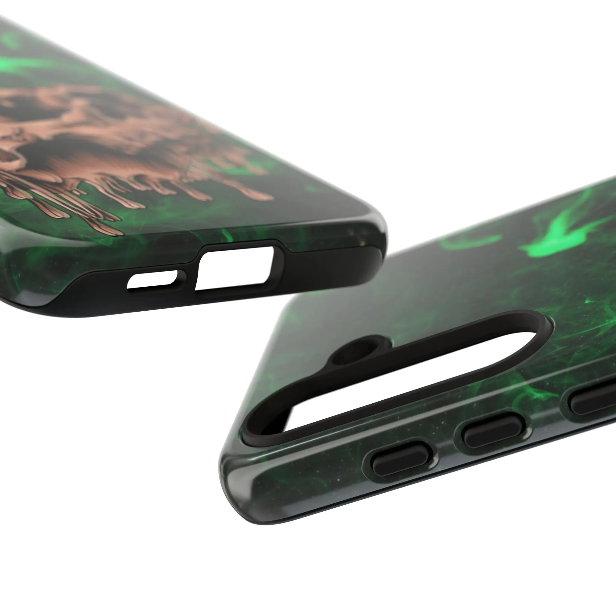 Glitch Skull Tough Phone Cases