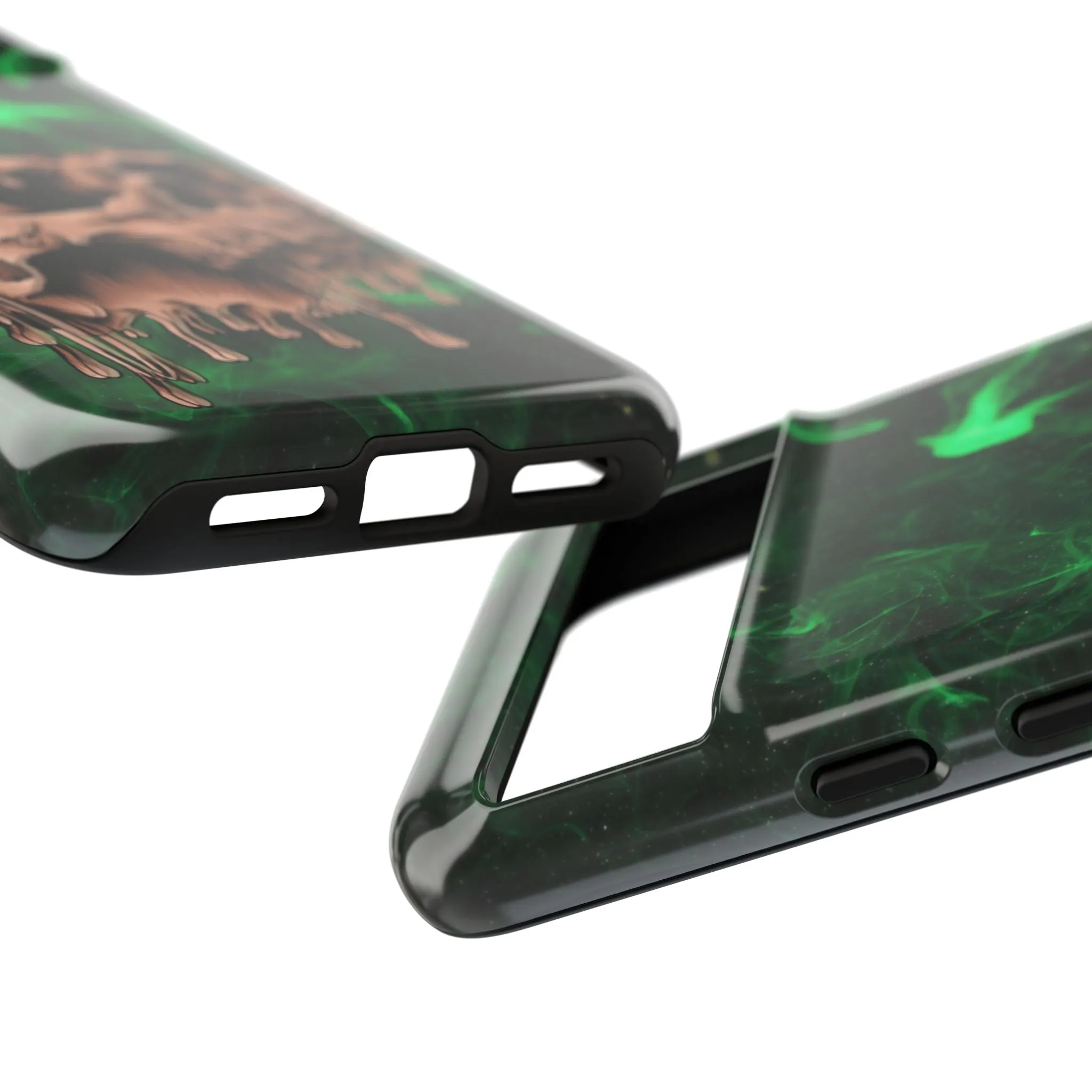 Glitch Skull Tough Phone Cases