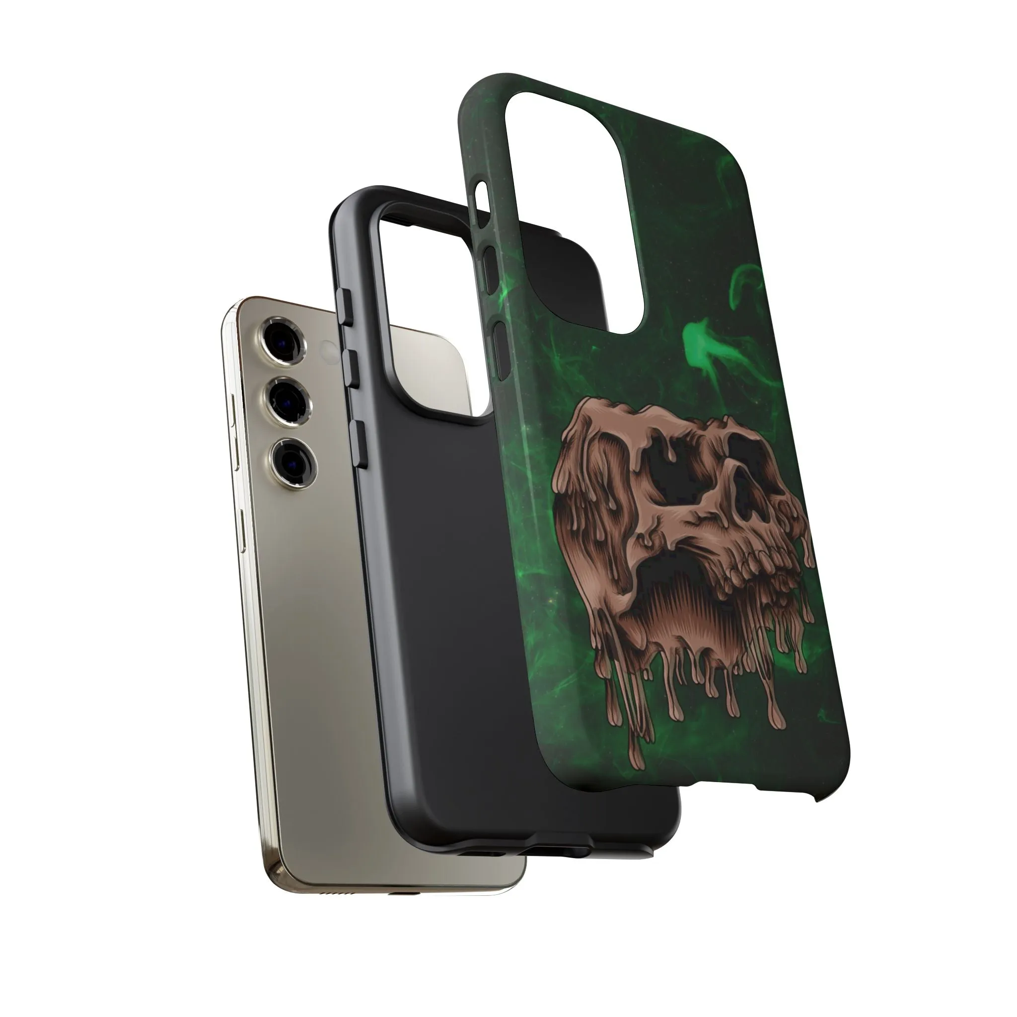 Glitch Skull Tough Phone Cases