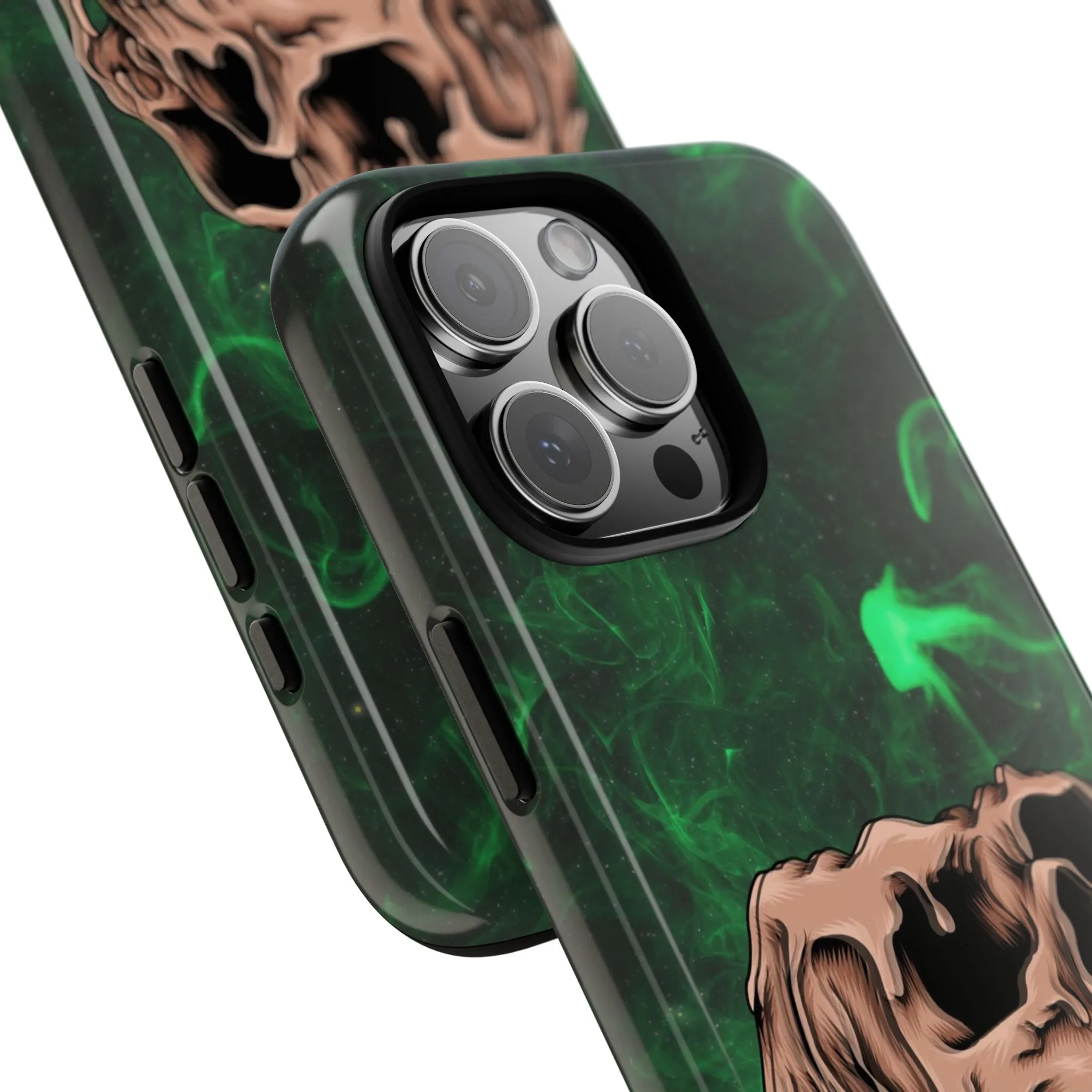 Glitch Skull Tough Phone Cases