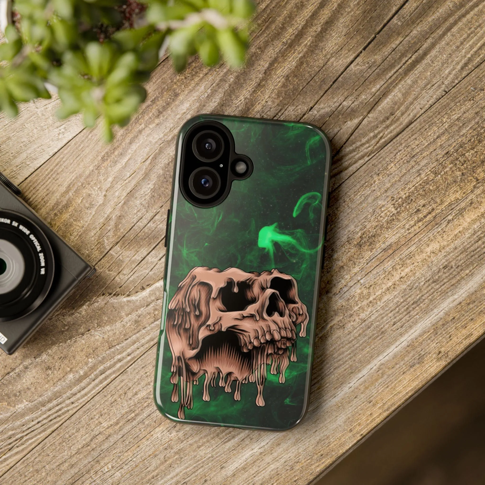 Glitch Skull Tough Phone Cases