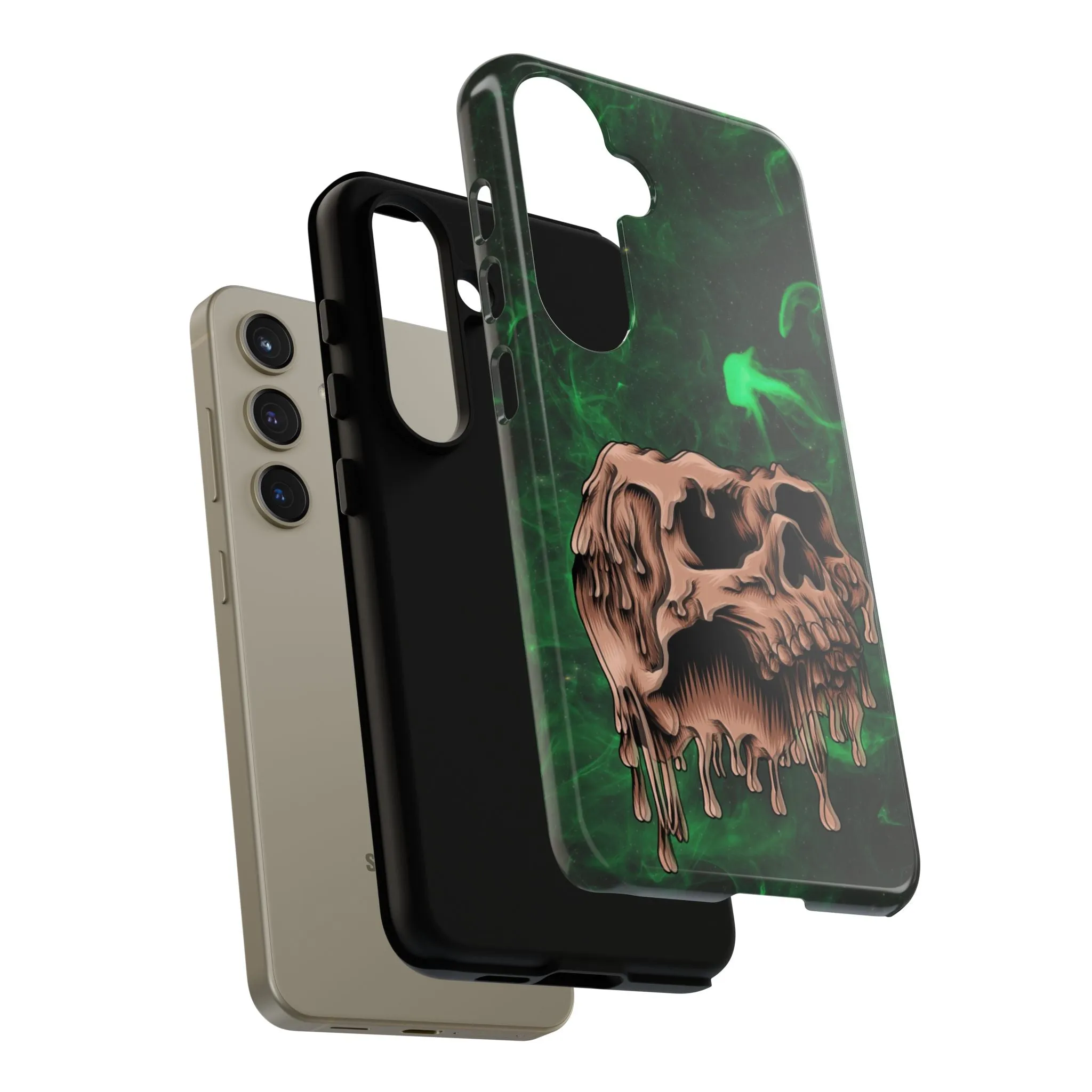 Glitch Skull Tough Phone Cases