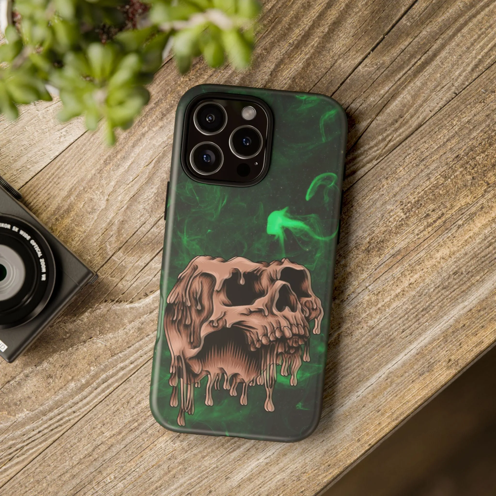 Glitch Skull Tough Phone Cases