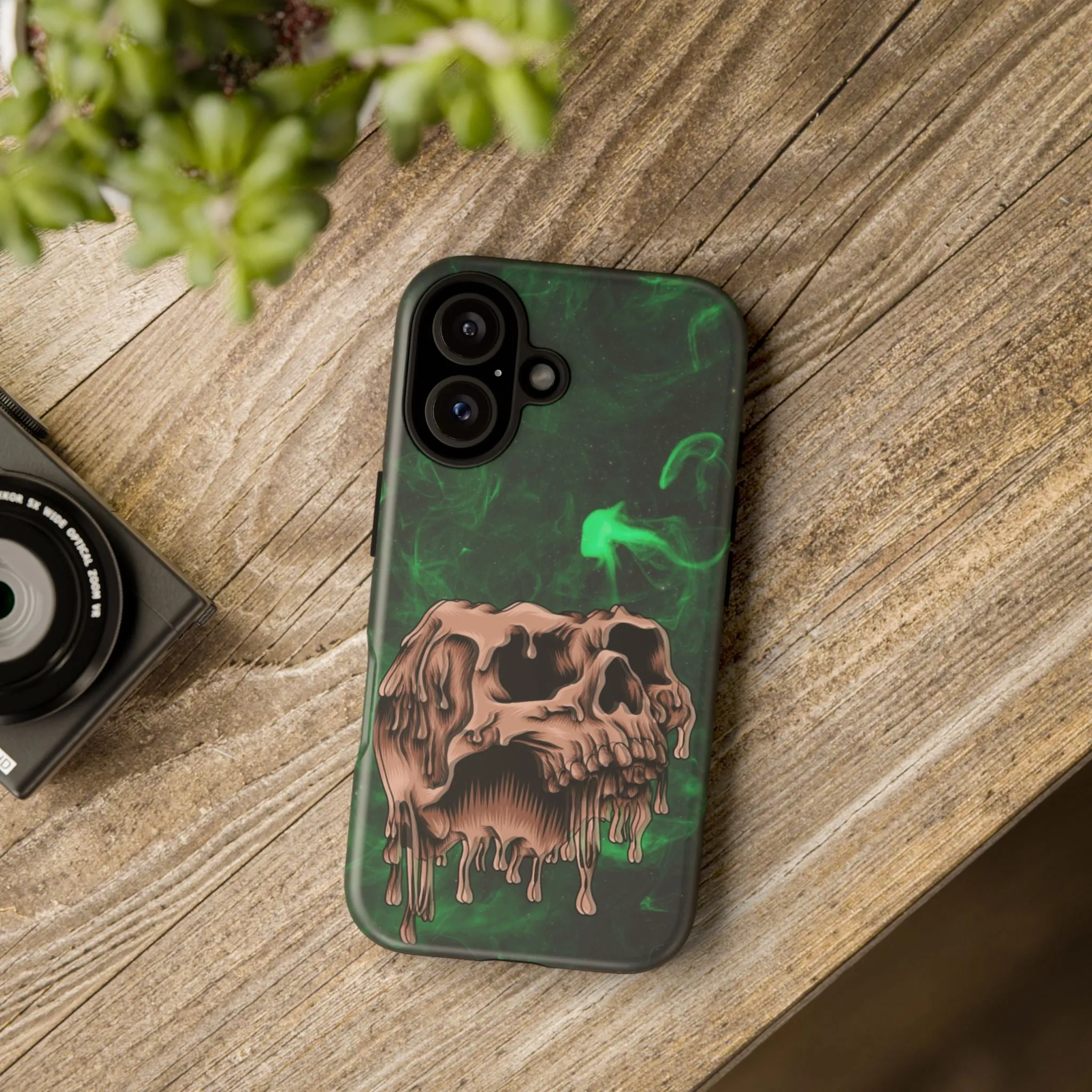 Glitch Skull Tough Phone Cases