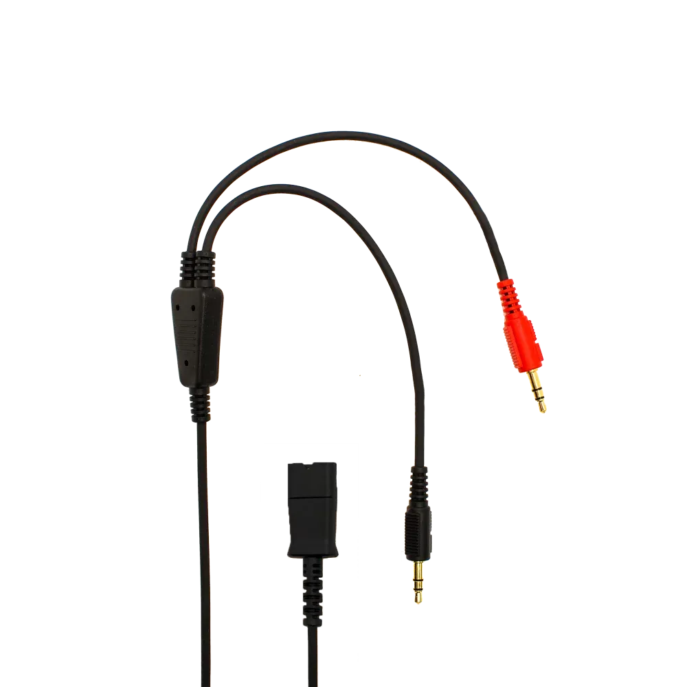 JPL BL-077 P Bottom Lead With Dual 3.5mm Jack With PLT Compatible QD - Sound card cord