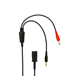 JPL BL-077 P Bottom Lead With Dual 3.5mm Jack With PLT Compatible QD - Sound card cord