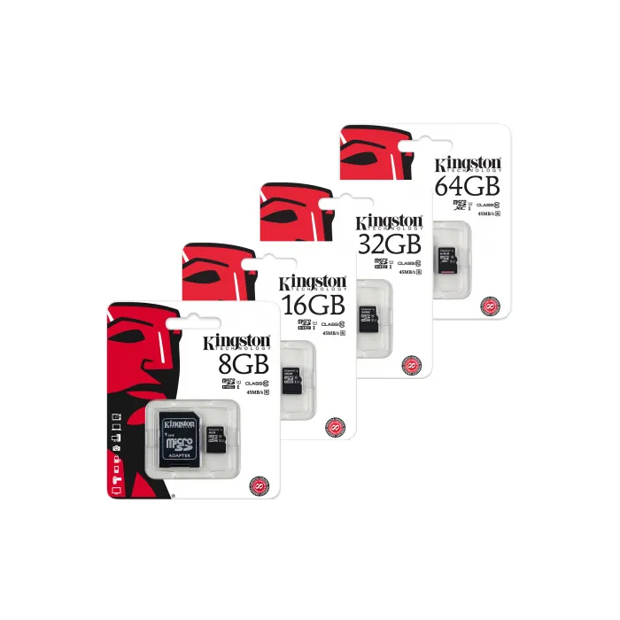 Kingston Micro SD Memory Cards plus free adaptor