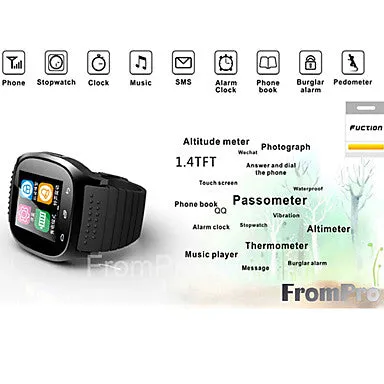 Men's Smartwatch Digital Hybrid Rubber Touch Screen Alarm Calendar Date Remote Control