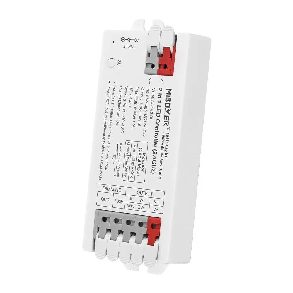 Miboxer E2-RF 2 in 1 LED RF Controller 12V-24V