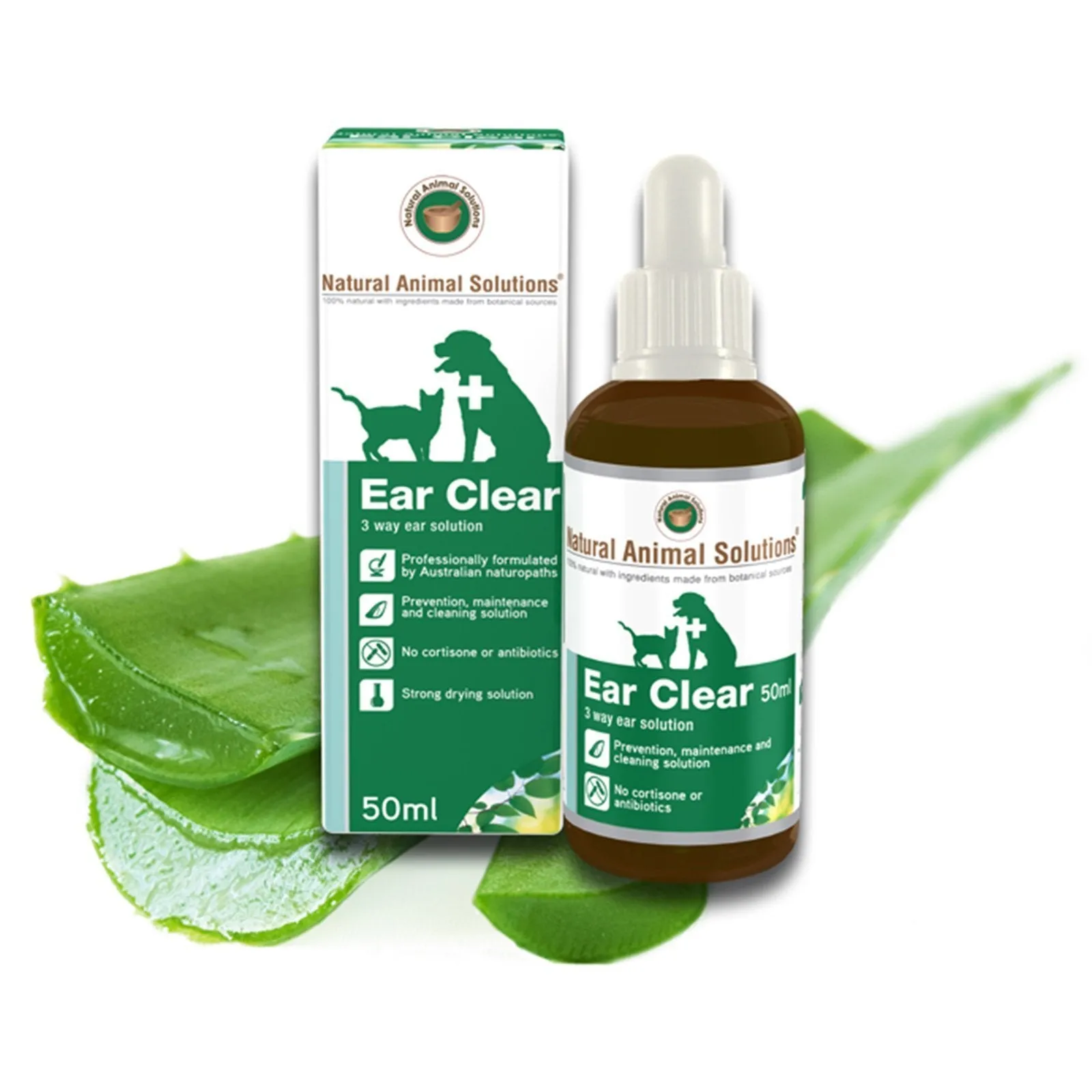 Natural Animal Solutions Ear Clear for Dogs and Cats 50ml