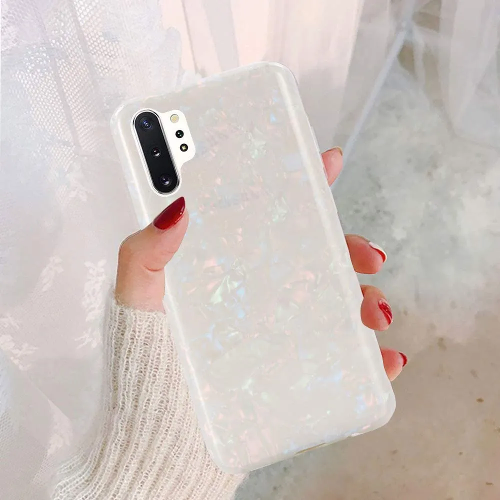 Note 10 Plus Case Sparkle Bling Translucent Pattern Protective Case