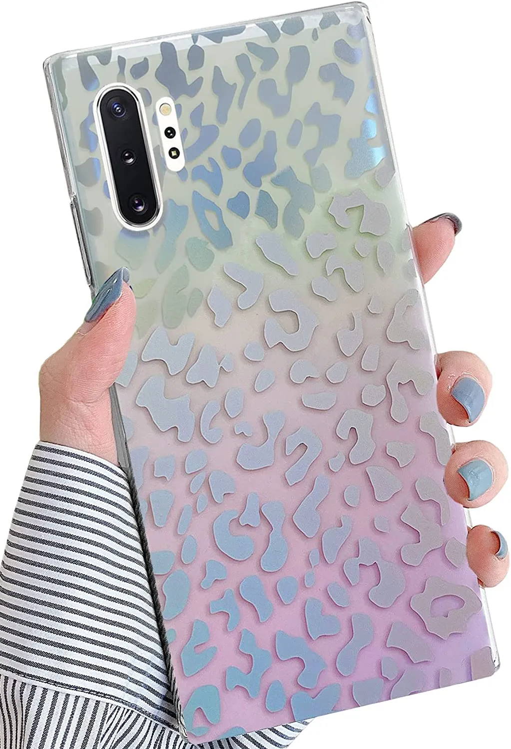 Note 10 Plus Case Sparkle Bling Translucent Pattern Protective Case