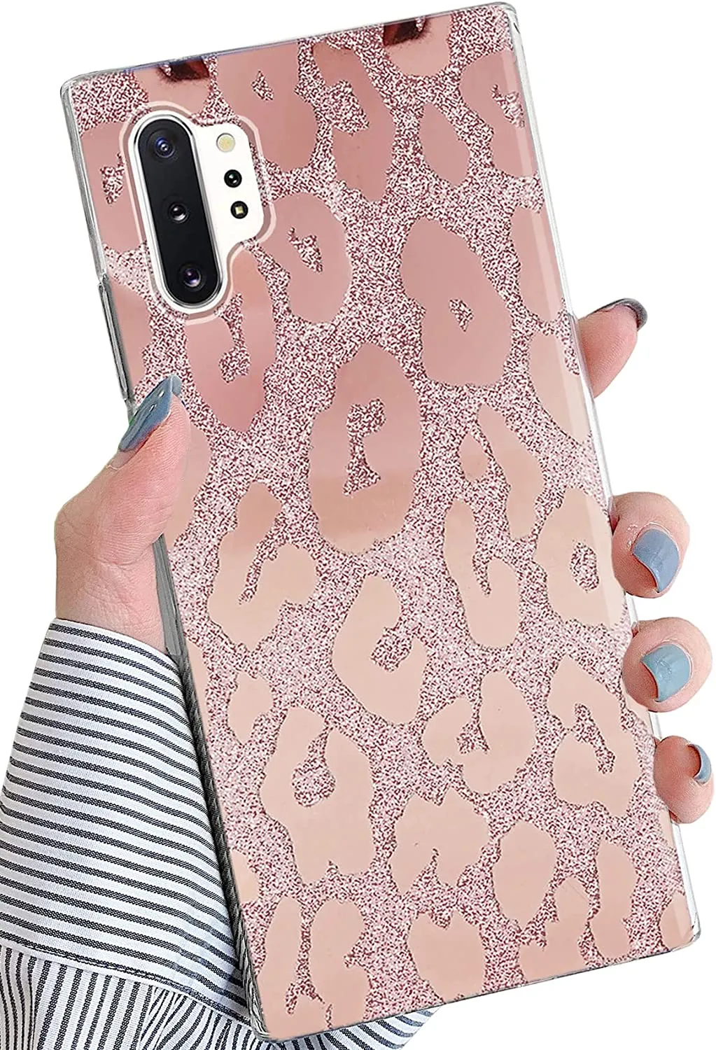 Note 10 Plus Case Sparkle Bling Translucent Pattern Protective Case