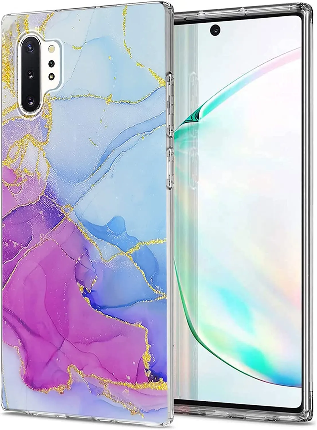 Note 10 Plus Case Sparkle Bling Translucent Pattern Protective Case