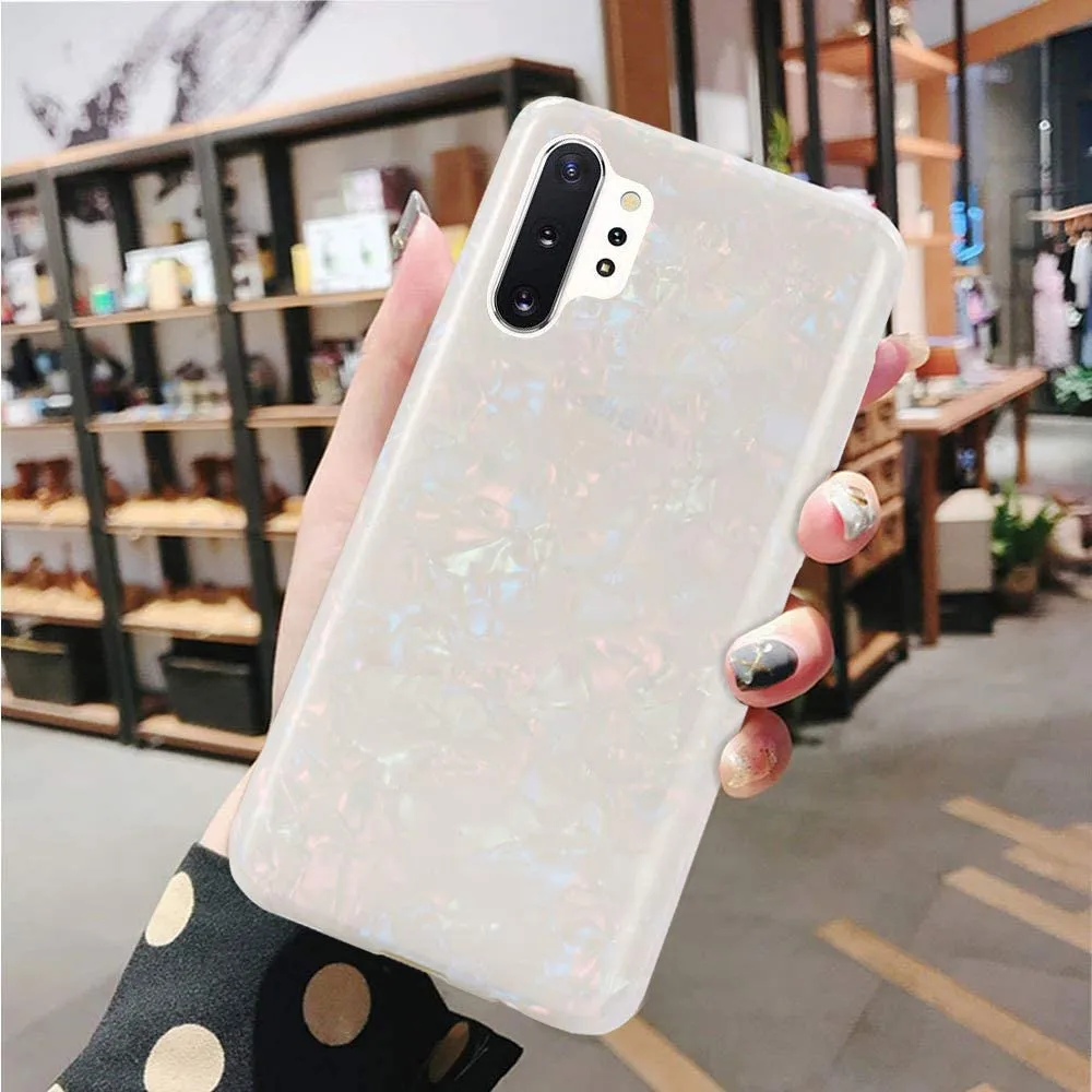 Note 10 Plus Case Sparkle Bling Translucent Pattern Protective Case