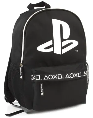 PlayStation Logo Black Stylish Gamer Backpack 16"